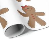 Lebkuchen-Mädchen Geschenkpapier (Rolleneckpunkt)