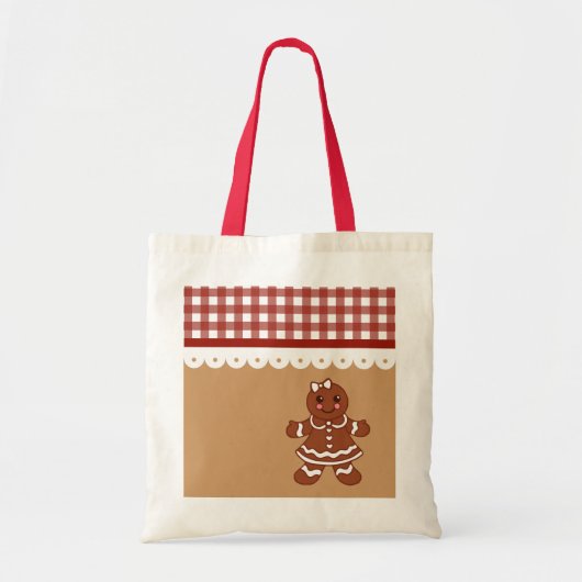 Lebkuchen-Mädchen-Tasche Tragetasche (Vorne)