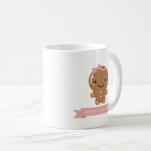 Lebkuchen-Mädchen-Tasse Kaffeetasse (VorderseiteRechts)