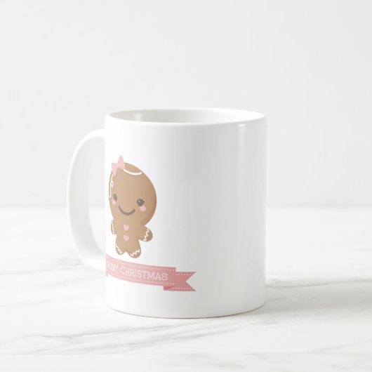 Lebkuchen-Mädchen-Tasse Kaffeetasse (Vorderseite Links)