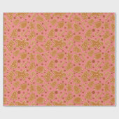 Lebkuchen Magische Weihnachtskekse Rosa Nahtlos Geschenkpapier (Flach)