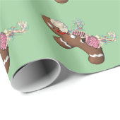 Lebkuchen-Mann-Anatomie-Packpapier Geschenkpapier (Rolleneckpunkt)