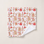 Lebkuchen Mann Backkost Rustikaler Urlaub Badhandtuch Set (Waschlappen)