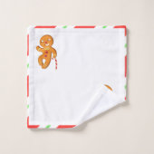 Lebkuchen-Mann-Badezimmer-Tuch-Set Badhandtuch Set (Waschlappen)