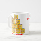 Lebkuchen-Mann-Blutbank und Bluttransfusion Kaffeetasse (Vorderseite Links)