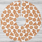 Lebkuchen Mann Cookies Niedlich Weihnachten Polyester Weihnachtsbaumdecke