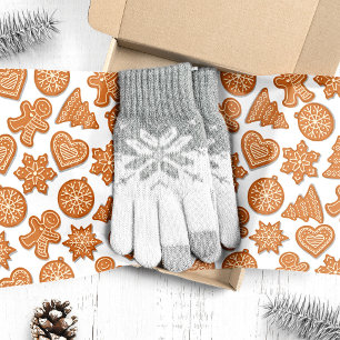 Lebkuchen Mann Cookies Niedlich Weihnachten Seidenpapier