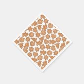 Lebkuchen Mann Cookies Niedlich Weihnachten Serviette (Ecke)