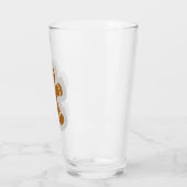 Lebkuchen Mann, der den Engel im Schnee macht Glas (Links)