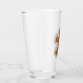 Lebkuchen Mann, der den Engel im Schnee macht Glas (Rechts)