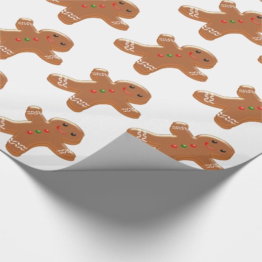 Lebkuchen-Mann-Entwurf Geschenkpapier (Ecke)