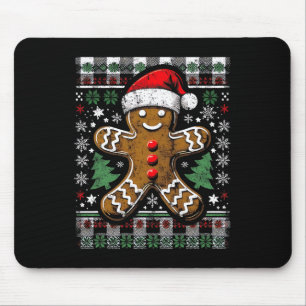 Lebkuchen Mann erschüttert Ugly Christma Mousepad