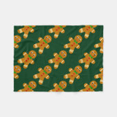 Lebkuchen-Mann Fleecedecke (Vorderseite (Horizontal))