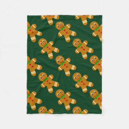 Lebkuchen-Mann Fleecedecke