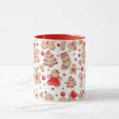 Lebkuchen Mann gebackene Kekse Rustikale Whimsical Tasse (Zentrum)
