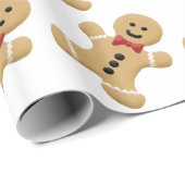 Lebkuchen-Mann-Geschenkverpackung Geschenkpapier (Rolleneckpunkt)