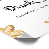 Lebkuchen Mann - Getränke helfen sich selbst Poste Poster (Ecke)