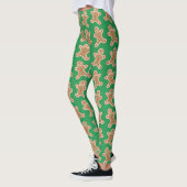 Lebkuchen-Mann-Grün-Leggings Leggings (Links)