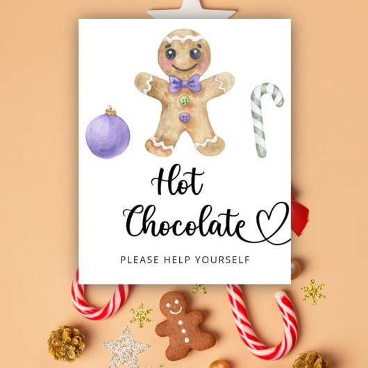 Lebkuchen Mann - Hot Schokolade Bar Poster