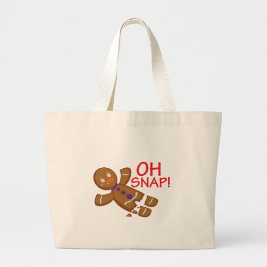 Lebkuchen-Mann Jumbo Stoffbeutel (Vorne)