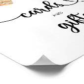 Lebkuchen Mann - Karten und Geschenke Babydusche Poster (Ecke)