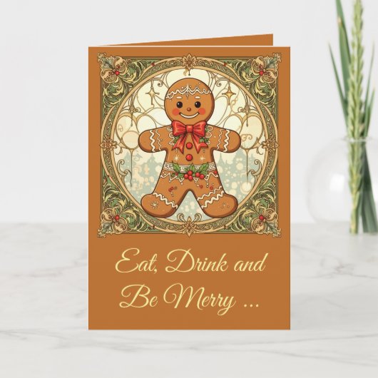 Lebkuchen-Mann-Kekse Festliche Weihnachten (Vorderseite)