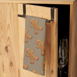 Lebkuchen-Mann-Kekse Süße Weihnachten Geschirrtuch
