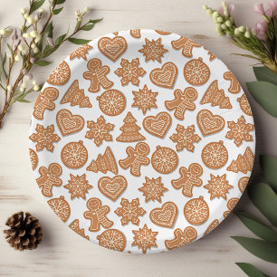 Lebkuchen-Mann-Kekse Süße Weihnachten Pappteller