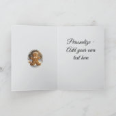 Lebkuchen-Mann-Kekse Weihnachtliche Launen Feiertagskarte (Innenseite)