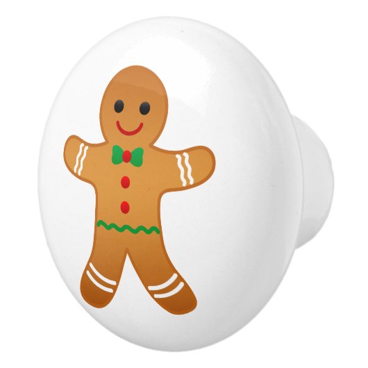 Lebkuchen-Mann-Keramik-Griff Keramikknauf (Rechts)