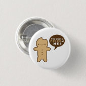 Lebkuchen-Mann-Knopf Button (Vorne & Hinten)