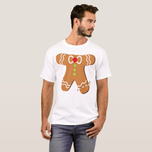 Lebkuchen-Mann-Kostüm-lustiges Weihnachten T-Shirt