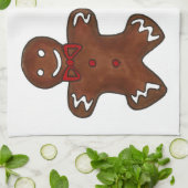 Lebkuchen Mann Lady Weihnachtskekse Handtuch (Gefaltet)