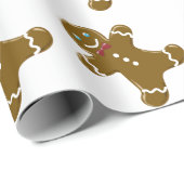 Lebkuchen-Mann-Packpapier Geschenkpapier (Rolleneckpunkt)