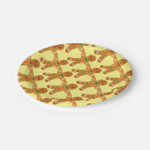 Lebkuchen-Mann-Papier-Teller Pappteller (Schrägansicht)