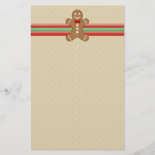 Lebkuchen-Mann-Plätzchen-Feiertags-Briefpapier Briefpapier