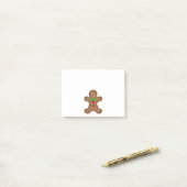 Lebkuchen-Mann Post-it Klebezettel (Auf Schreibtisch)