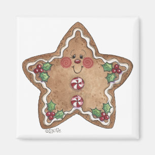 Lebkuchen-Mann-Stern-Magnet Magnet