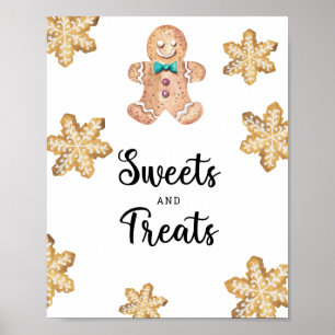 Lebkuchen Mann - Süßigkeiten und Leckereien Babydu Poster