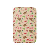 Lebkuchen Mann, Süßigkeiten und Weihnachtsmannmütz Badematte (Vorderseite Vertikal)