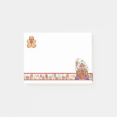 Lebkuchen-Mann-u. Lebkuchen-Haus-Post-it-Zettel Post-it Klebezettel (Vorderseite)