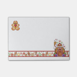 Lebkuchen-Mann-u. Lebkuchen-Haus-Post-it-Zettel Post-it Klebezettel