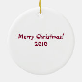 Lebkuchen-Mann überlebt! Keramik Ornament (Hinten)