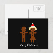 Lebkuchen Mann und Mädchen Frohe Weihnachten 2 (Vorne/Hinten)