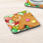 Lebkuchen-Mann-Unterlage Untersetzer (Linke Seite)