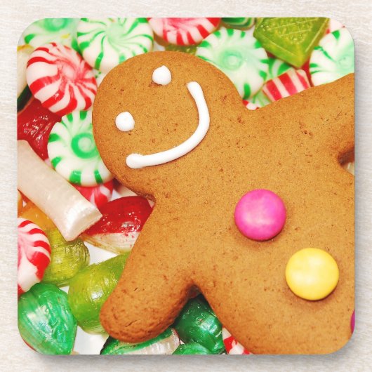 Lebkuchen-Mann-Unterlage Untersetzer (Vorderseite)