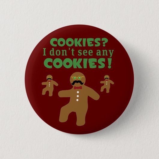 Lebkuchen-Mann-Verkleidung Button (Vorderseite)