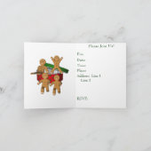 Lebkuchen-Mann-Weihnachtsfeiertags-Party Einladung