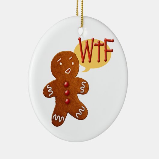 Lebkuchen-Mann WTF Keramikornament (Rechts)