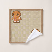 Lebkuchen Männer Badetuch Set (Waschlappen)